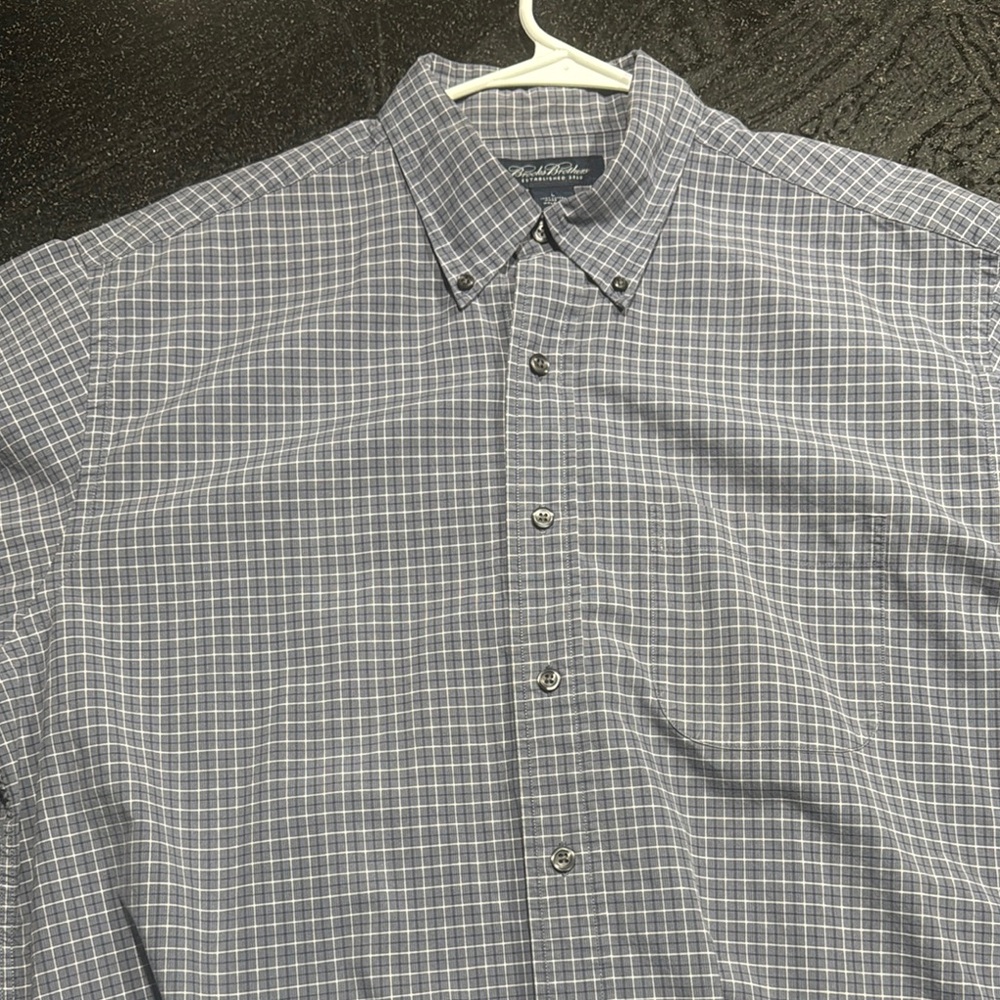 Brooks Brothers Men's gray Checkered Dress Shirt